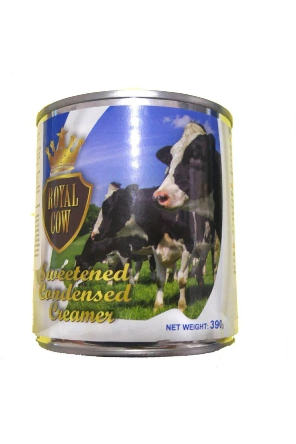 Yılman Kahvecisi Royal Cow Sweetened Condensed Milk - Şekerli Yoğun Süt Tatlandırılmış Yoğunlaştırılmış Süt 390 gr