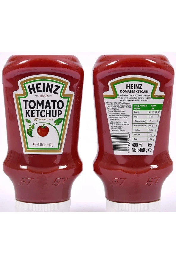 Heinz Ketçap Ketchup 460 Gr