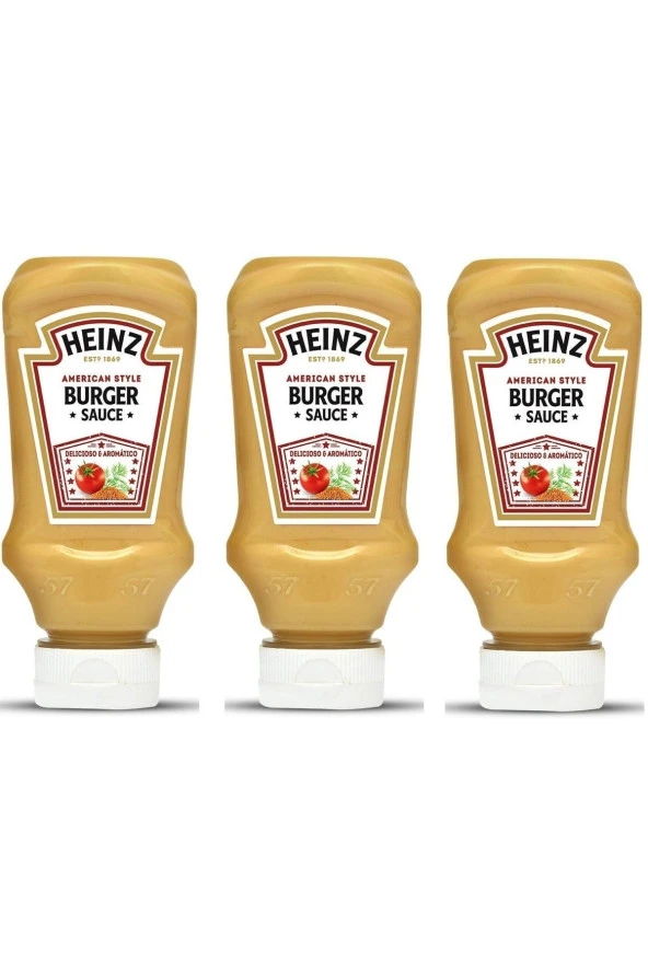 Heinz American Burger Sos 230g X 3 Adet