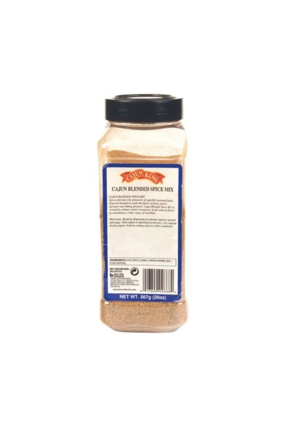 Cajun King Blended Spice Mix Baharat 567 Gr. X 12 Adet - 1 Koli