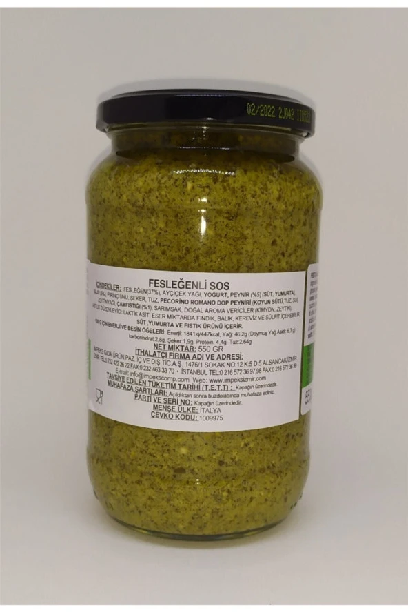 POLI Fesleğenli Pesto Sos Polli 550 Gr. - 2