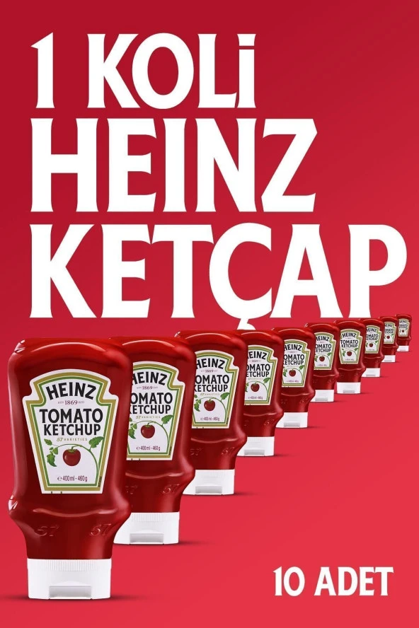 Heinz Ketçap 460 Gr 10'lu