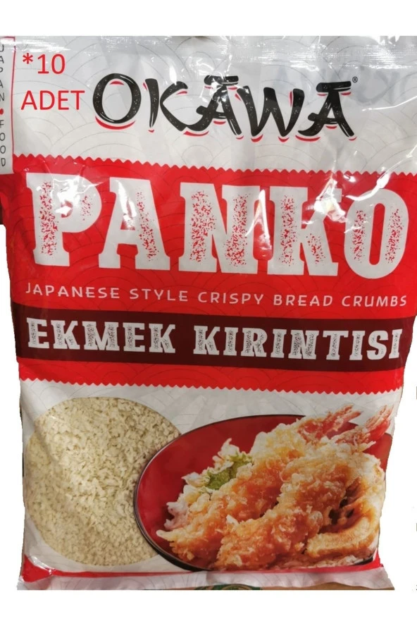 okawa Panko Ekmek Kırıntısı Japon Style Crispy Bread Crumbs 1 Kg*10 Adet