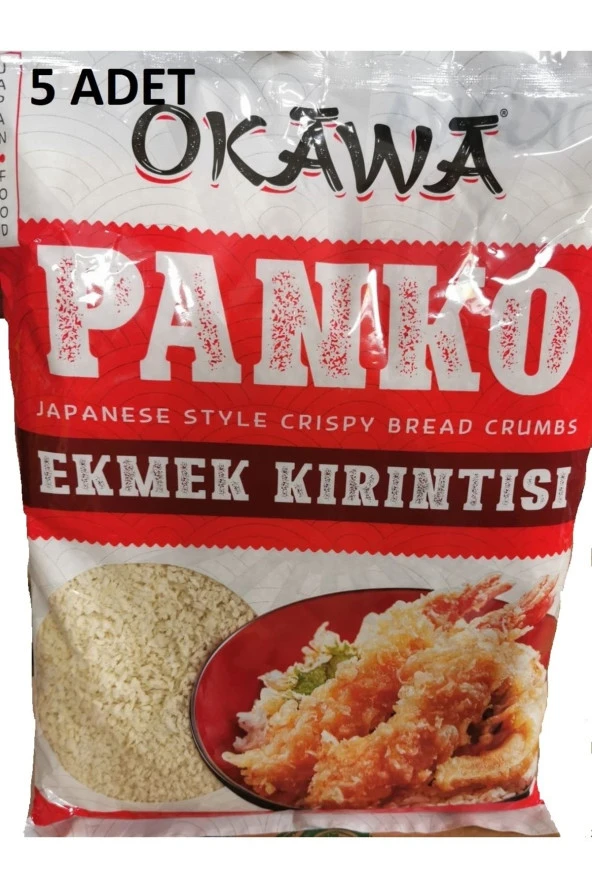 okawa Panko Ekmek Kırıntısı Japon Style Crispy Bread Crumbs 1 Kg*5 Adet