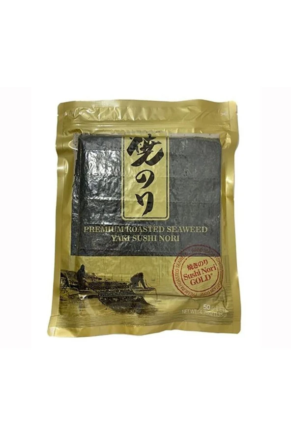 Sea Wandobada Food Sushi Yaprak Yosun Yaki Nori 50 Yaprak Gold