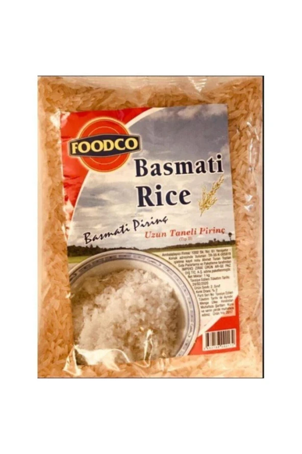 Foodco Basmati Pirinç 1000 gr