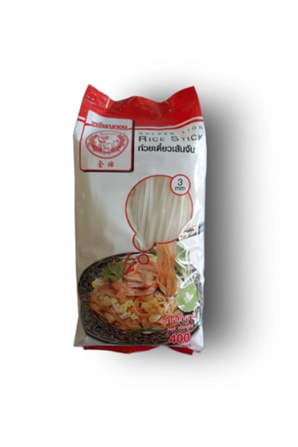 Golden Lion Pirinç Çubuğu (rice Stick) 3 Mm 400 Gr