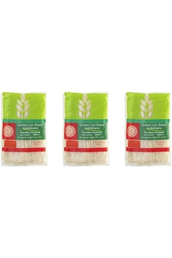 GOLDEN LION Rice Vermicelli 400 gr x 3 adet