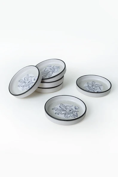 Keramika Keraart Shade Flowers Stackable Çerezlik / Sosluk 14 Cm 6 Adet 21847 - Resim 7