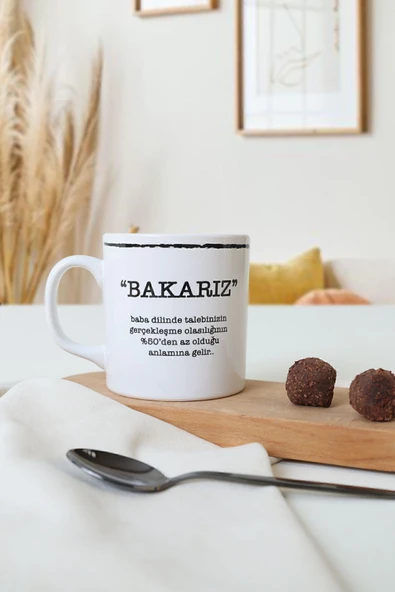 Keramika Keraart Bakarız Silindir Kupa 10 Cm - Resim 2