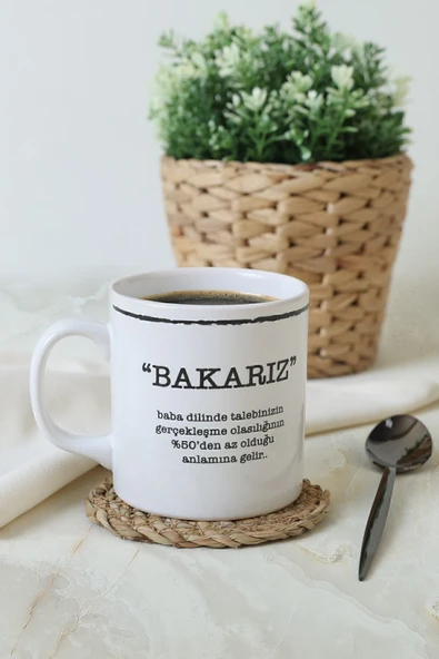 Keramika Keraart Bakarız Silindir Kupa 10 Cm ürün görseli 1