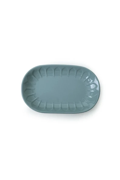 Keramika Yeşil Badem Kayık Tabak 25 Cm 2 Adet 326 - Resim 5