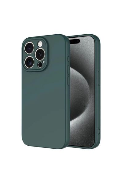 İphone 15 Pro Max İle Uyumlu İçi Kadife Yumuşak Silikon Lansman Telefon Kılıfı - Resim 4