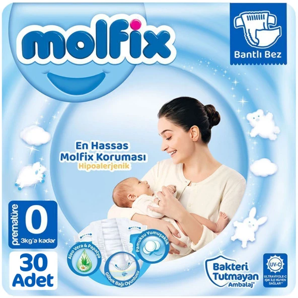 Molfix Prematüre Bebek Bezi 30 Adet