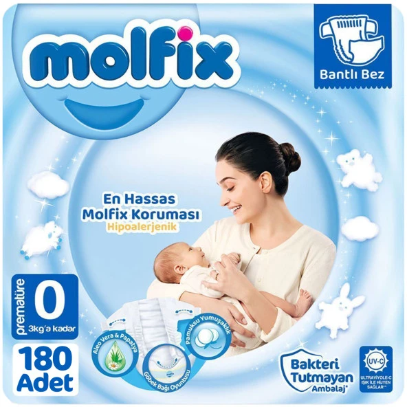 Molfix Prematüre Bebek Bezi 30x6 180 Adet