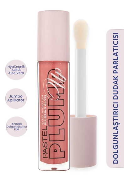 Pastel Plump Up Extra Hydrating 208 Shimmer Nude Dolgunlaştırıcı Dudak Parlatıcısı