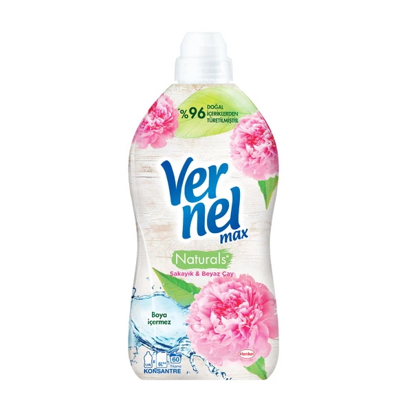 Vernel Max Konsantre Çamaşır Yumuşatıcısı 1440ml (60 Yıkama) Şakayık