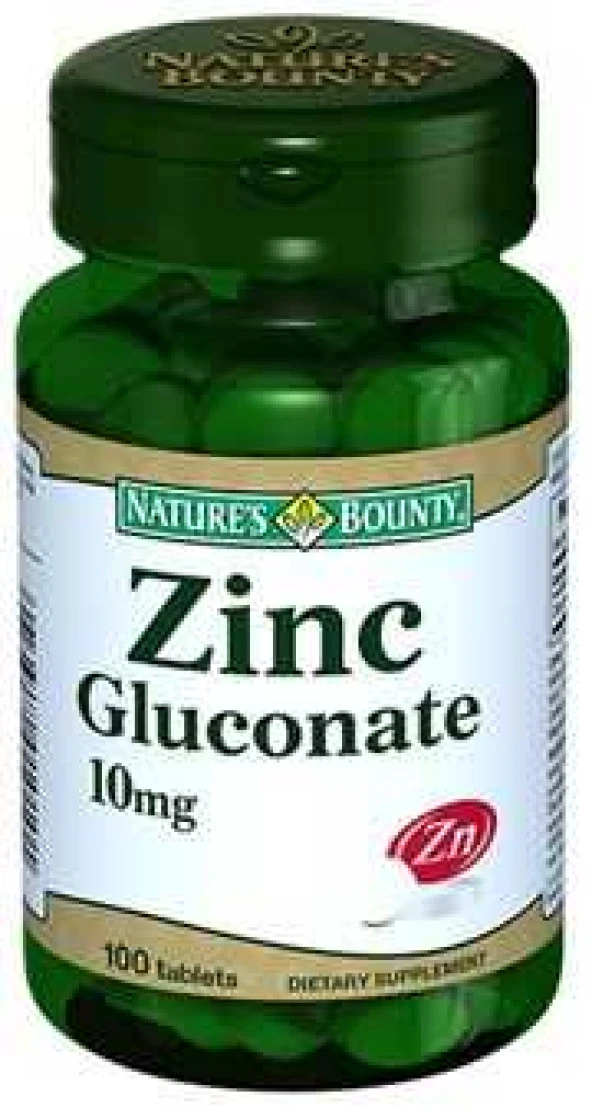 Natures Bounty Zinc Gluconate 10 mg Tablet - Resim 2