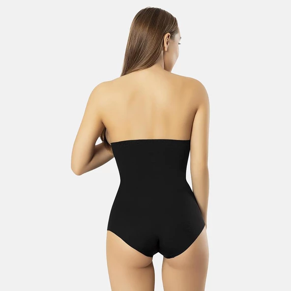 Papatya 0720 Lazer Kesim Yüksek Bel Slip Korse - 4