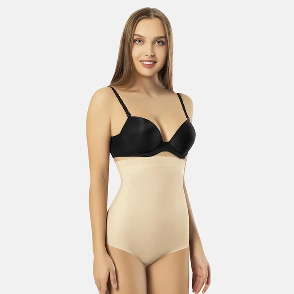 Papatya 0720 Lazer Kesim Yüksek Bel Slip Korse