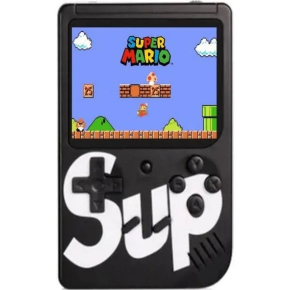 Cosmostech Sup Game Box Plus 400 Oyunlu Taşınabilir Mario Oyunlu Retro El Atarisi Siyah