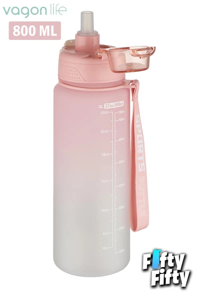 Vagonlife 800 ml Figürlü Su Matarası Çift Kullanım Pipetli Ve Rahat İçim Sticker Hediyeli-FFVGN-2352NEW800 - 9