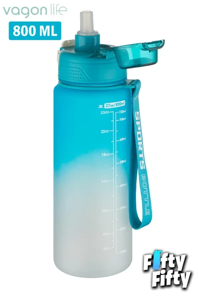 Vagonlife 800 ml Figürlü Su Matarası Çift Kullanım Pipetli Ve Rahat İçim Sticker Hediyeli-FFVGN-2352NEW800 - 6