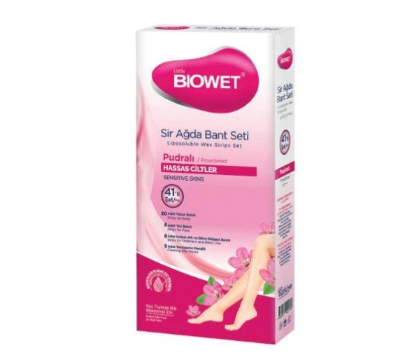 Lady Biowet Sir Ağda Bant Seti 4 lü Pudralı