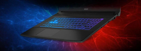 MSI NB KATANA 17 B13VGK-1287XTR I7-13620H 16GB DDR5 RTX4070 GDDR6 8GB 1TB SSD 17.3 FHD 144Hz DOS - 11