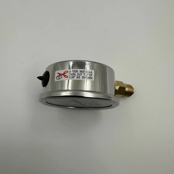 Manometre Gliserinli Alttan Çıkışlı Q63 - 0 - 2.5 Bar 1/4 - Resim 2