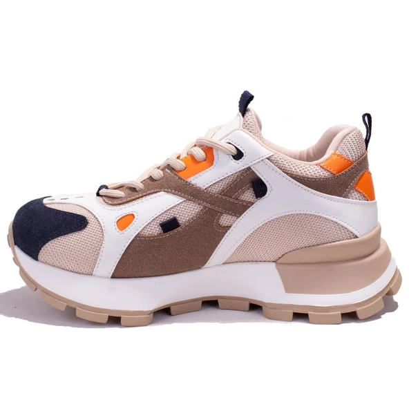 Dagoster DZS07-20135CN  Bej Kahve  Ortopedik Günlük Kadın Spor Ayakkabı - 3