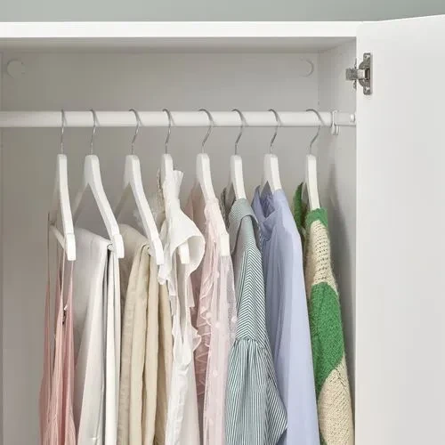 IKEA Bumerang Elbise Giysi Askısı - Beyaz Askı 8 Li Paket - 4