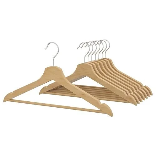 IKEA Bumerang Elbise Giysi Askısı - Naturel Askı 8 Li Paket