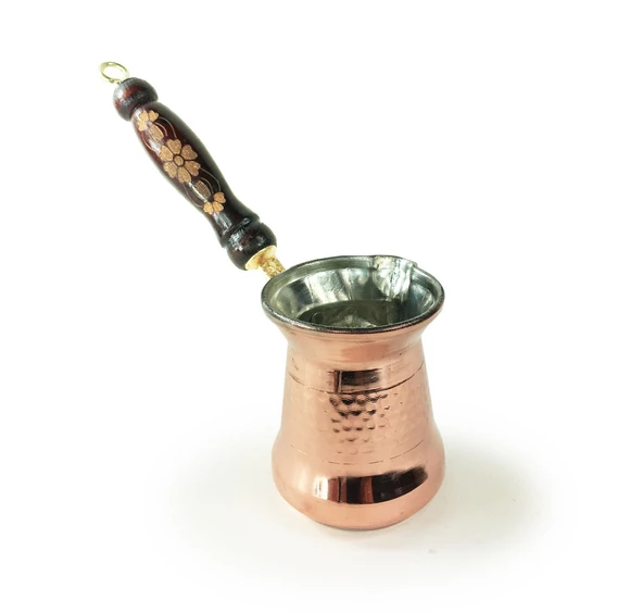 Shark Anatolia Sultan Bakır Cezve Ahşap Kulplu - 3