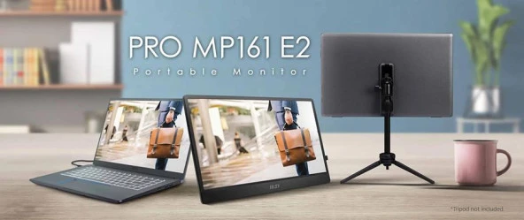 MSI 15.6" PRO MP161 E2 1920x1080 (FHD) 16:9 FLAT IPS 60HZ 4MS ADAPTIVE-SYNC PORTATIF MONITOR - 2