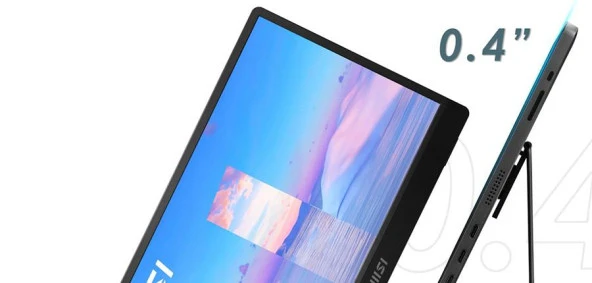 MSI 15.6" PRO MP161 E2 1920x1080 (FHD) 16:9 FLAT IPS 60HZ 4MS ADAPTIVE-SYNC PORTATIF MONITOR - 10
