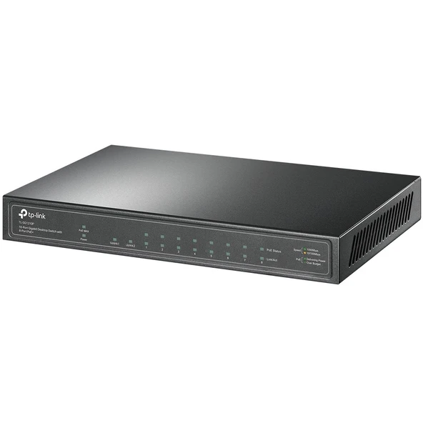 Tp-Link TL-SG1210P 10Port Gigabit 8Port PoE Switch - Resim 2
