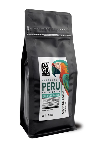 Peru Papagayo Çekirdek Kahve 1000g (%100 Arabica)