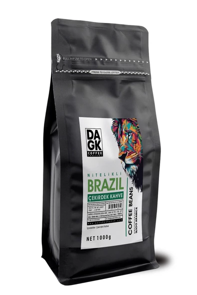 Brazil Çekirdek Kahve 1000g (%100 Arabica)