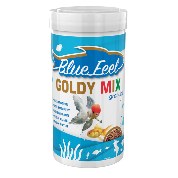 Japon Balığı Yem Seti Amore Goldy Mix 250ml, Bluefeel 250ml Kutu, Vitamin - 2