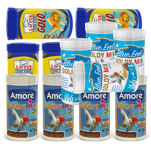 Amore Gold Mix 4x250ml + Bluefeel Goldy Mix 4x250ml + Lotus Gold Natural 4x250ml Kutu