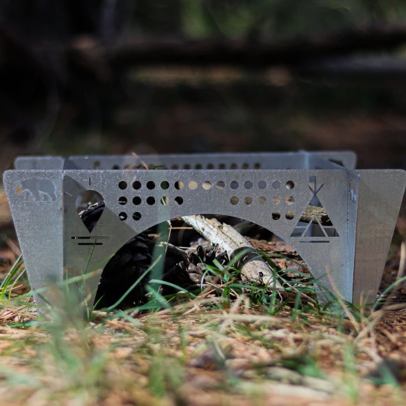 Kamp Ayısı® OttomanFire™ Bushcraft Jel Yakıtlı Osmanlı Ocağı - 4