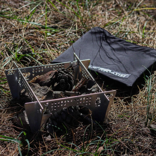 Kamp Ayısı® Çelebi™ Bushcraft Jel Yakıtlı Osmanlı Ocağı - 8