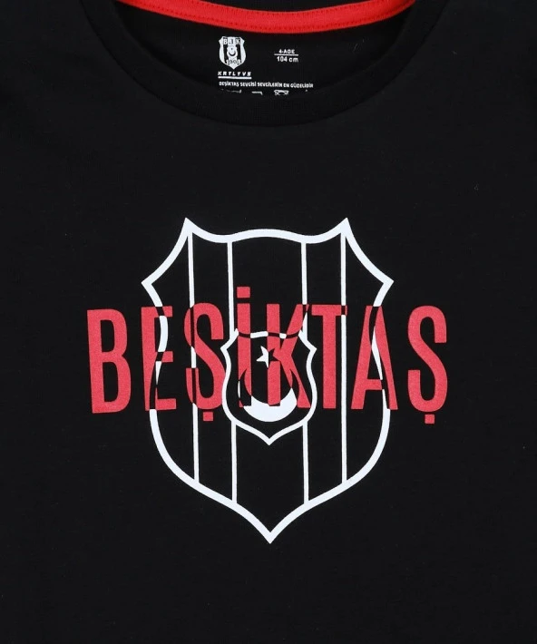 Beşiktaş Orijinal Lisanslı Siyah Çocuk Sweat + Bileklik Set Hediyelik Ahşap Kutulu - 5
