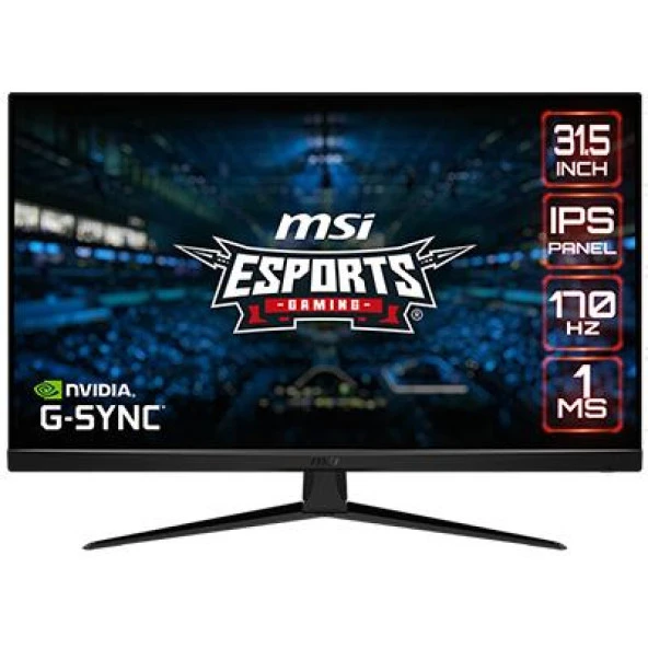 MSI 31.5 G321Q FLAT IPS 2560X1440 (QHD) 16:9 170HZ 1MS FREESYNC PREMIUM GAMING MONITOR