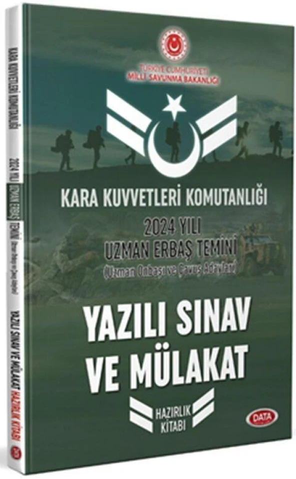 Kara Kuvvetleri Kom 2024 Yılı Uzman Erbaş Temini Yazılı Sınav ve Mülakat Hazırlık Kitabı Data