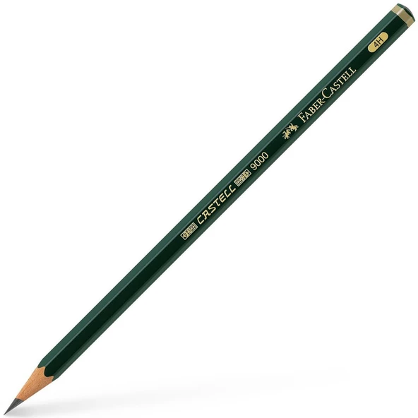 FABER-CASTELL 9000 4H DERECELİ KURŞUN KALEM YEŞİL RENK