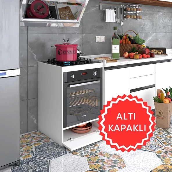 Kenzlife ankastre modülü kabini berilyum byz fırın ocak dolabı kapaklı