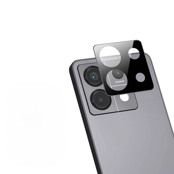 Gpack Xiaomi Redmi Note 13 Pro 5G Kamera Lens Koruyucu 3D Cam Siyah