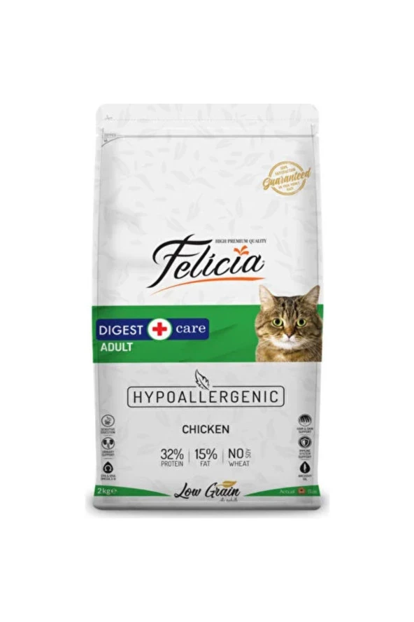 Felicia HypoAllergenic Tavuklu ve Hamsili Düşük Tahıllı Yetişkin Kedi Maması 2kg